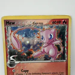 Pokemon TCG Mew Delta Species Holo Rare Basic 3/17 Psychic 2007 Flipped Back HP - Image 2
