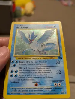 Pokemon TCG Articuno Fossil Holo Rare Card 2/62 card vintage - Image 2