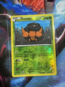 Dwebble Pokemon Black and White Noble Victories Reverse Holo 6/101 NM - Image 1