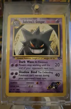 Pokemon TCG Sabrina's Gengar 29/132 Gym Challenge Non-Holo Card WOTC - Image 1