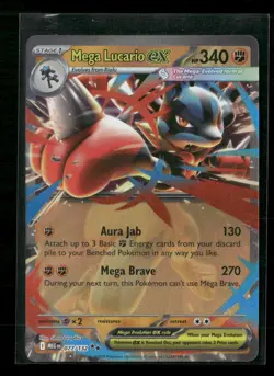 Mega Lucario ex 077/132 Double Rare Mega Evolution Pokemon Near Mint - Image 1