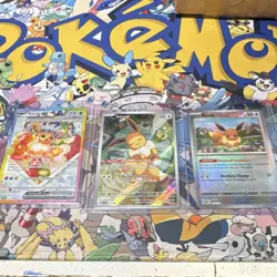 Pokemon TCG Eevee EX, Boosted Evolution & Reckless Charge Holo 3 Card Lot - Image 1