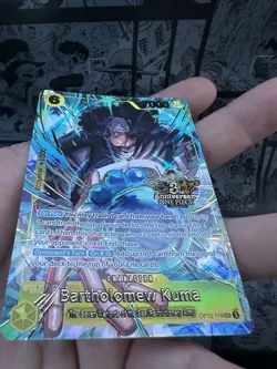 Bartholomew Kuma OP12-119 - English One Piece Japanese Version 3rd Anniversary - Image 3