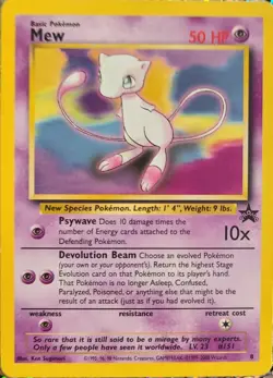 MEW - # 8 - Black Star Promo - Pokemon Card - NEAR MINT - Image 1