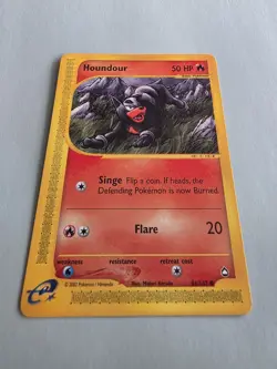 Pokemon Card Houndour 86/147 Regular Aquapolis Common 2002 NM - Image 1