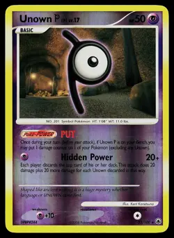 Pokemon Card - Unown [P] Majestic Dawn 33/100 Rare Reverse Holo - Image 1