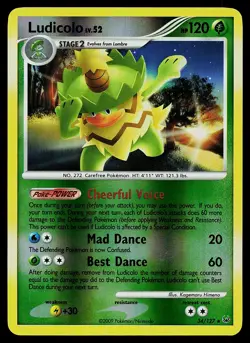 Pokemon Card - Ludicolo Platinum 34/127 Rare Reverse Holo - Image 1