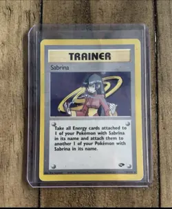 Pokemon Sabrina 110/132 Gym Challenge Unlimited Trainer Card TCG - Image 1