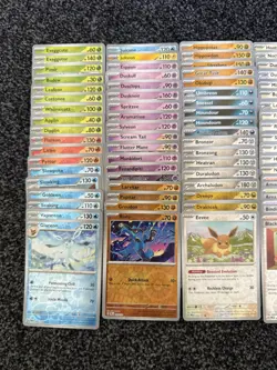 Pokemon Prismatic Evolutions Complete Reverse Holo Set Bulk- All 100 Cards Lot ✅ - Image 2