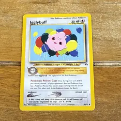 Pokemon TCG Igglybuff Neo Discovery Uncommon Non-Holo Card 40/75 - Image 1
