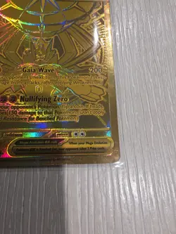 Mega Zygarde EX 124/088 Perfect Order Gold Hyper Rare Pokemon Card NM - Image 4