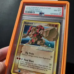 Pokemon Card - Regirock Gold Star EX Legend Maker Holo 91/92 - PSA 8 - Image 2