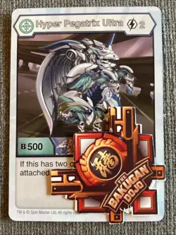 Bakugan Battle Planet Hyper Pegatrix Ultra ✨ Evo Card Haos Resurgence - Image 2