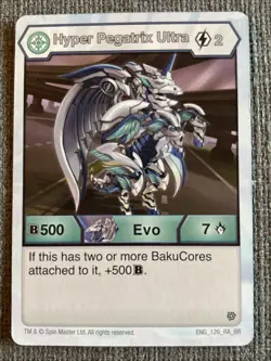 Bakugan Battle Planet Hyper Pegatrix Ultra ✨ Evo Card Haos Resurgence - Image 3
