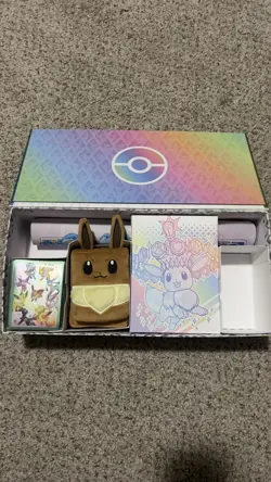 Prismatic Evolutions UPC Eevee Deck Box Sleeves And Play Mat -- NO Cards - Image 2