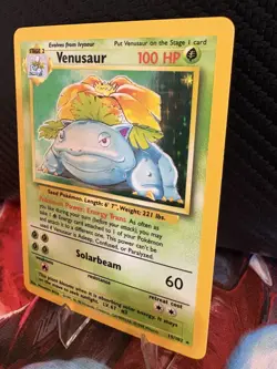 Venusaur 15/102 Base Set Holo Rare Pokemon Card WOTC 1999 LP+ - Image 3