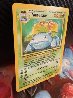 Venusaur 15/102 Base Set Holo Rare Pokemon Card WOTC 1999 LP+ - Image 4