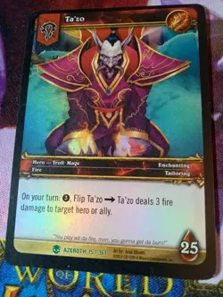 WOW TCG - Mage Deck + Extras - Ta'zo - 70 Cards - Image 1