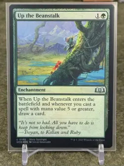 Up the Beanstalk FOIL 🌱 Wilds of Eldraine #195 WOE - NEVER PLAYED NM/m - Image 1