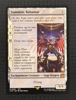 Magic the Gathering #M0001 Summon Bahamut M Mythic Rare Final Fantasy - Image 1