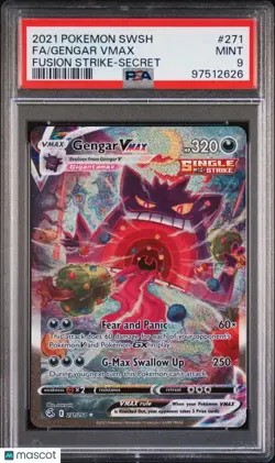 Gengar PSA 9 271/264 2021 Pokemon Fusion Strike Secret VMAX - Image 1