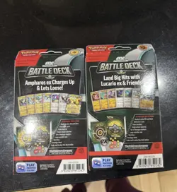 Pokemon TCG EX Battle Decks Both Lucario & Ampharos Set New Sealed + Extra bulk - Image 4