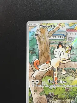Pokemon Card Meowth 106/094 Phantasmal Flames Illustration Rare Near Mint 2 - Image 4