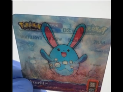 Pokemon 3D Lenticular Card Azurill Marill Azumarill 2003 Artbox - Image 2