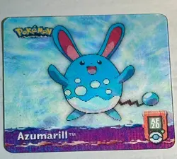Pokemon 3D Lenticular Card Azurill Marill Azumarill 2003 Artbox - Image 4