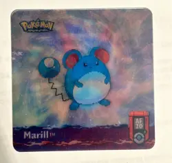 Pokemon 3D Lenticular Card Azurill Marill Azumarill 2003 Artbox - Image 5