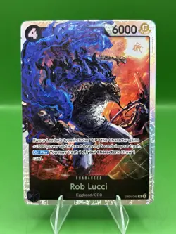 Rob Lucci EB04-048 SR - ONE PIECE Card Game OP15 Kami's Island IN HAND *ENGLISH - Image 1