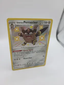 Pokemon Card Galarian Perrserker SV087/SV122 Holo Shining Fates - Image 2