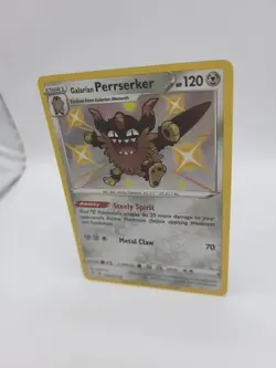 Pokemon Card Galarian Perrserker SV087/SV122 Holo Shining Fates - Image 3