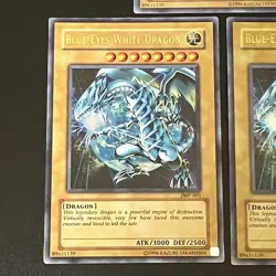 3set BLUE EYES WHITE DRAGON Ultra Rare JMP-001 English Yu-Gi-Oh Card - Image 4