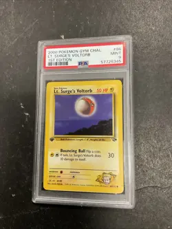 2000 Pokemon Lt. Surge's Voltorb Gym Challenge 1st Edition PSA 9 Card 86/132 Vtg - Image 2