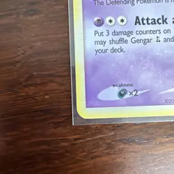 Pokemon Vintage Card TCG Gengar GL Rising Rivals 40/111 Non-Holo NM - Image 5