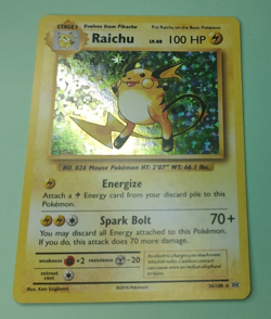 Raichu 36/108 Evolutions Holo Rare Pokemon Card TCG Trading - Image 1