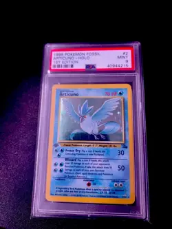 PSA 9 1st Edition Articuno Fossil Pokemon Card - Image 1