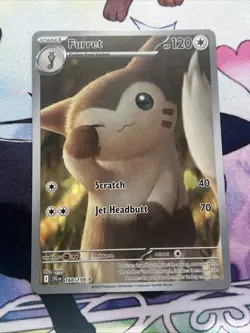 Pokemon TCG Journey Together Furret Full Art Card 168/159 Illustration Rare - Image 3