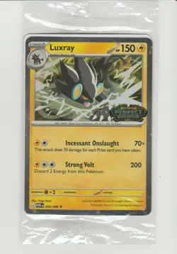 Luxray - Cosmos Holo Stamped Promo Pokemon Card POR 028/088 Sealed - Image 1