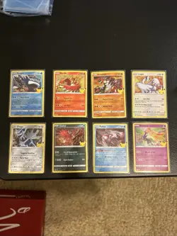pokemon 25th anniversary Celebrations 8 Card Lot - Image 1