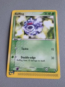 Pokemon EX Ruby & Sapphire Koffing Common Regular 50 HP Card 54/109 English - Image 1