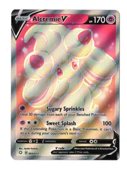 Alcremie V (Full Art) 064/072 | NM Condition | Shining Fates Pokemon Card - Image 1