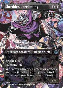 Shredder, Unrelenting (FOIL) x1 - MTG Teenage Mutant Ninja Turtles TMT #210 - Image 1
