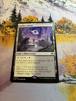 Godless Shrine #0254 (EOE) Edge of Eternities Rare Land MTG - Image 1