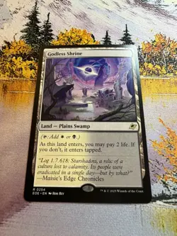 Godless Shrine #0254 (EOE) Edge of Eternities Rare Land MTG - Image 2