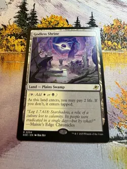 Godless Shrine #0254 (EOE) Edge of Eternities Rare Land MTG - Image 3