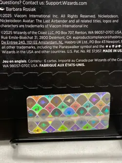 MTG Secret Lair x Avatar the Last Airbender One with the Elements Non-Foil New - Image 5