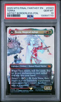 2025 MTG FINAL FANTASY #0323 ESPER TERRA/TERRA, MAGICAL ADEPT PSA 10 - Image 1