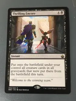 Thrilling Encore X1 Battlebond NM Condition See Pics Front Back Mtg - Image 1